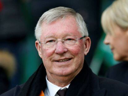 Alex Ferguson, en febrero de 2017 en Saint Etienne.