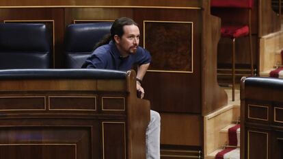 El l&iacute;der de Podemos, Pablo Iglesias.