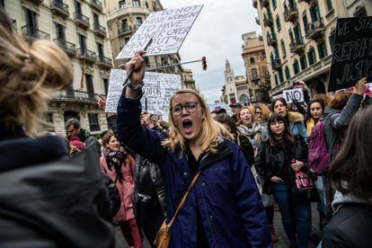 La protesta anti Trump llega a Barcelona
