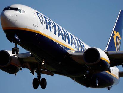 Un avión de Ryanair, en una foto de archivo.