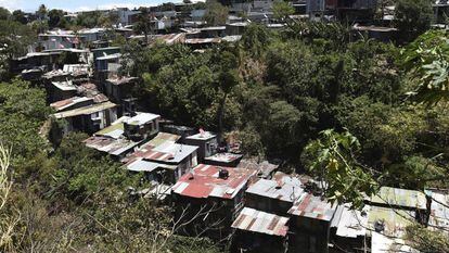 El asentamiento de La Carpio, donde se han instalado muchos de los refugiados nicaragüenses en Costa Rica.