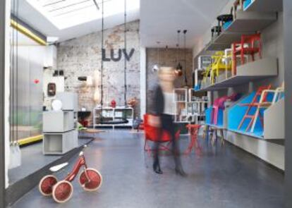 Interior de Luv, 'concept shop' en Hamburgo.