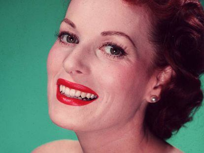 Ls actriz Maureen O'Hara, conocida en los cincuenta como "La reina del Technicolor", en una imagen promocional.