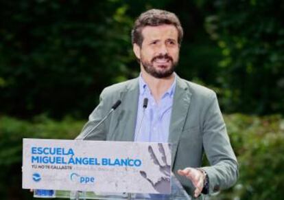 El presidente del PP, Pablo Casado.