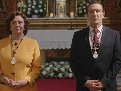 Gloria Muñoz y Juan Gea, en 'Mi querida cofradía'.