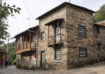 Una de las casas típicas de Rio de Onor.