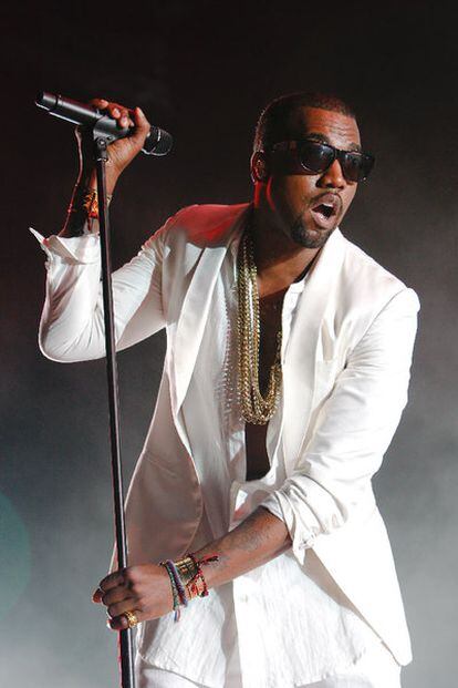 El rapero Kanye West, durante un concierto en Rabat en el mes de mayo.