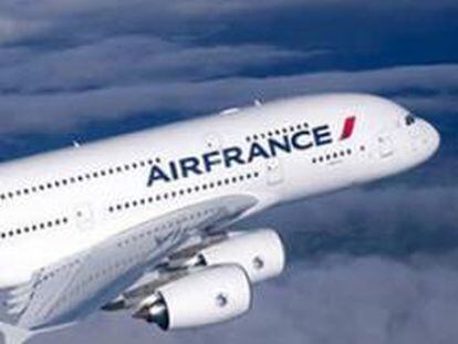 Un Airbus A380 de la aerloínea francesa Air France.