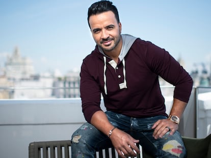 El artista puertorriqueño Luis Fonsi, en Madrid el pasado jueves.