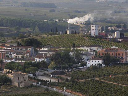 Vista general del municipio catalán de Avinyonet del Penedès.