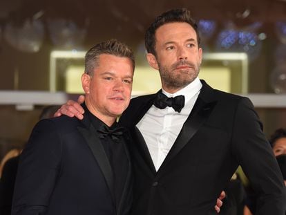 Matt Damon y Ben Affleck en el estreno de 'El último duelo', en el Festival de Venecia, el 10 de septiembre de 2021.