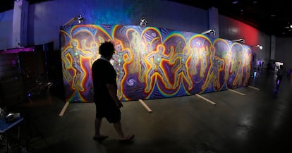 Exposición de arte durante el congreso Psychedelic Science, celebrado del 19 al 24 de junio en Denver (Colorado).