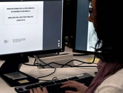 La tesis doctoral del presidente del Gobierno, Pedro Sánchez, se puede consultar en Internet.