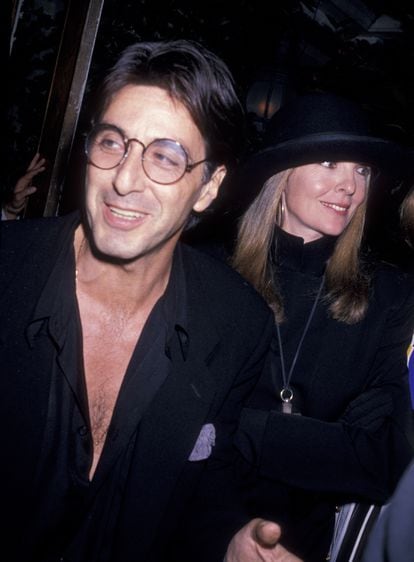 Al Pacino and Diane Keaton en el estreno de 'Melodía de seducción en 1989 en Nueva York.