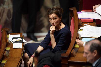 La ministra francesa de Cultura, Audrey Azoulay, en la Asamblea Nacional, en Par&iacute;s, el pasado 10 de enero.