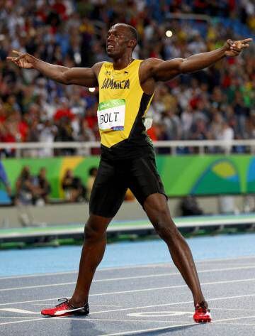 Bolt, tras la final.