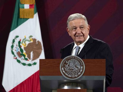 López Obrador, durante su conferencia matutina del pasado 28 de febrero.