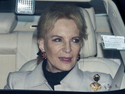 La princesa de Kent llegando al almuerzo de Navidad de la Reina en el palacio de Buckingham el pasado d&iacute;a 20. 