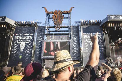 Escenario del Wacken Open Air festival, este miércoles 1 de agosto.