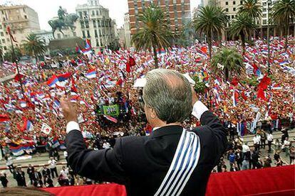Tabaré Vázquez jura como presidente en el Parlamento.