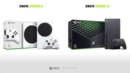 Nuevas Xbox Series S y Xbox Series X de Microsoft.