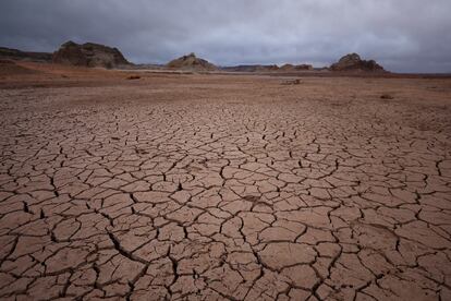 El lago Powell, Arizona, completamente seco ante la falta de precipitaciones.