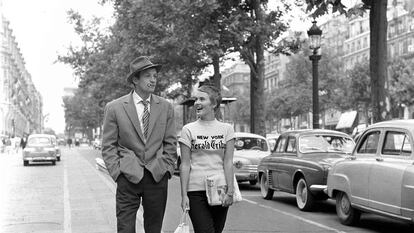 Jean-Paul Belmondo y Jean Seberg en 'Al final de la escapada'.