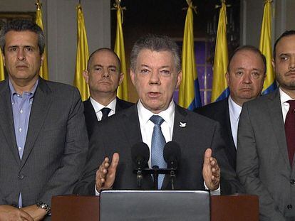 El presidente colombiano Santos calific&oacute; de injuriosa la decisi&oacute;n de la CIJ.