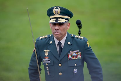 El comandante del Ejército Nacional de Colombia, Eduardo Enrique Zapateiro, en Bogotá, el 30 de diciembre de 2019.