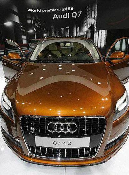 Presentación del modelo Q7 de Audi, de gama superior al que se fabricará en Barcelona, ayer en el Salón del Automóvil de Shanghai