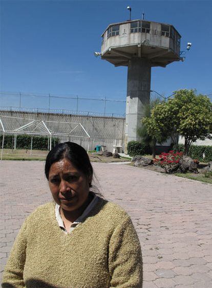 Jacinta Francisco Marcial, en la cárcel de Querétaro.