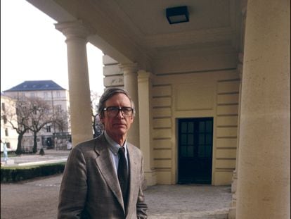 John Rawls, fotografiado en 1987 en París.