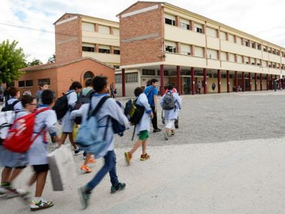 Inicio de curso en  la escuela Gaspar de Portol&agrave; de Balaguer. 