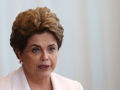 Dilma Rousseff en el Palacio de la Alvorada, en agosto de 2016.