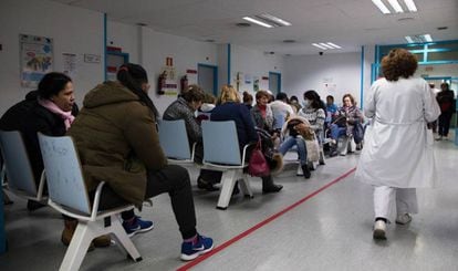 Sala de espera de Urgencias del Hospital Universitario de La Princesa, en Madrid.