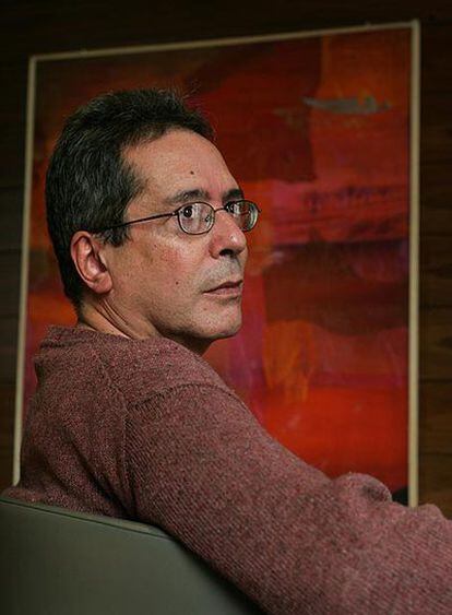 El escritor argentino César Aira, en Madrid.