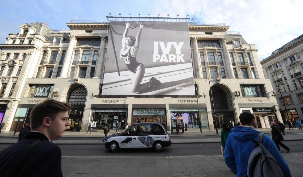El anuncio de la colección de ropa Ivy Park de Beyonce, en Londres (Gran Bretaña), en 2016