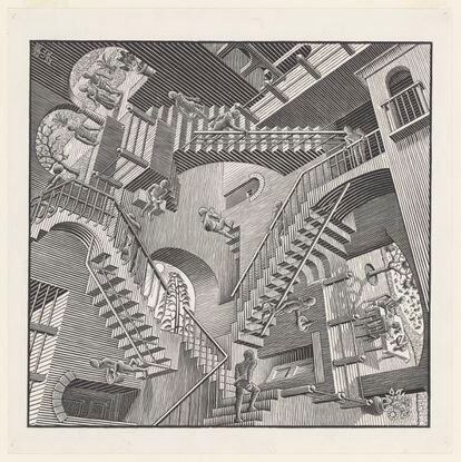 La obra 'Relatividad' (1953), de M. C. Escher.