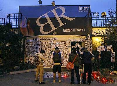 Exterior de la discoteca Balcón de Rosales, donde fue asesinado el joven Álvaro Ussía.