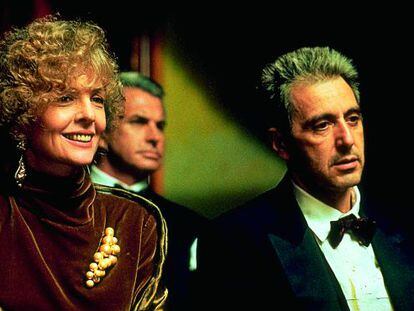 Diane Keaton y Al Pacino en la tercera entrega de &#039;El Padrino&#039;.