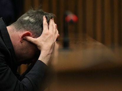 Pistorius en 2013, durante su juicio.