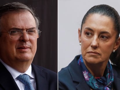 El canciller Marcelo Ebrard y la jefa de Gobierno de Ciudad de México, Claudia Sheinbaum.