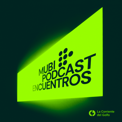 Logotipo del podcast de MUBI, 'Encuentros'.