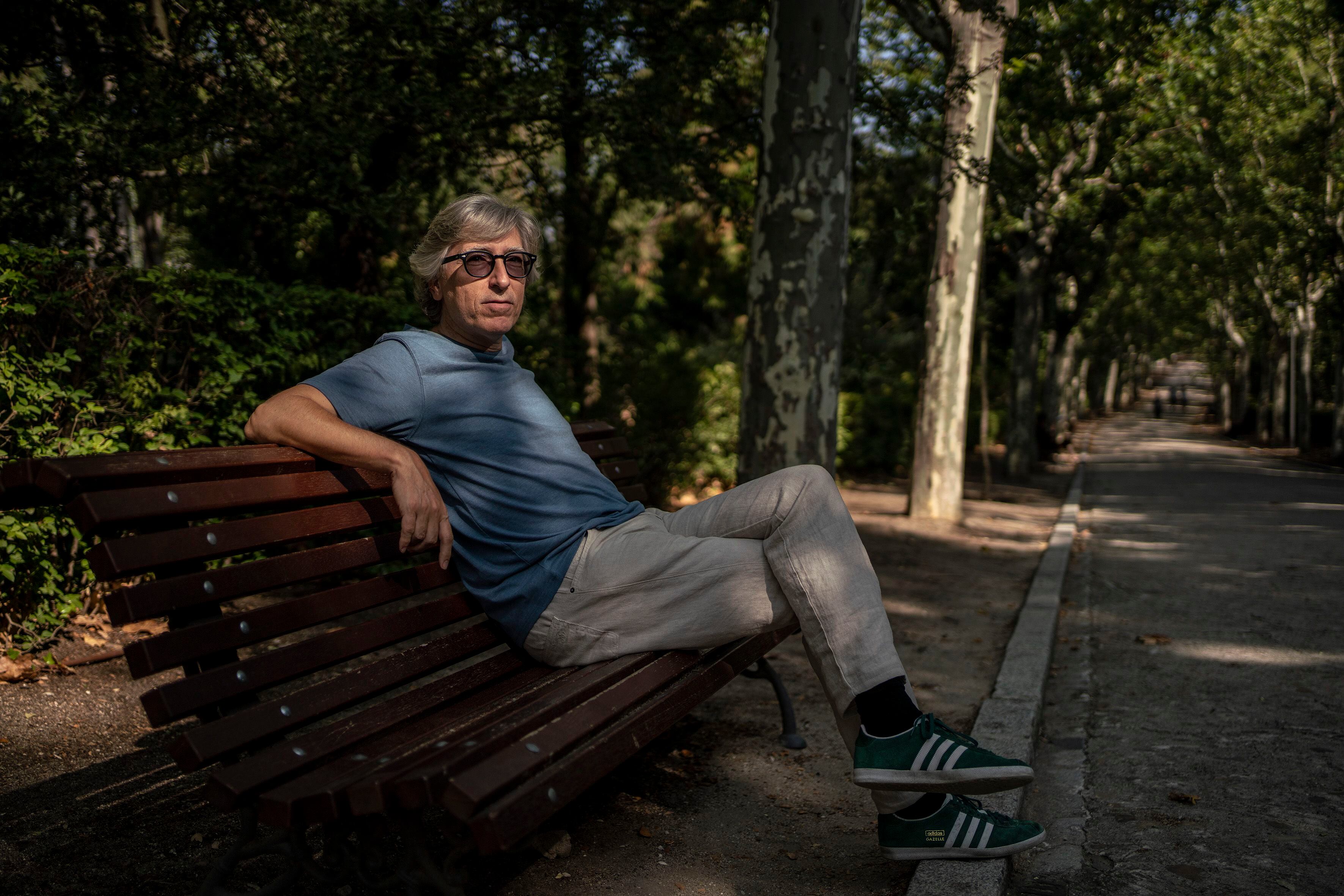 El escritor y director de cine David Trueba, en agosto, en Madrid.