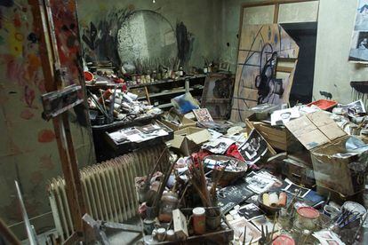 El estudio londinense del artista Francis Bacon.
