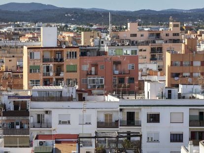 Edificios de viviendas en Ibiza.