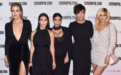 De izquierda a derecha, Kourtney Kardashian, Kim Kardashian, Kris Jenner y  Kylie Jenner.