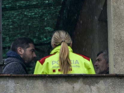 A la dreta, el presumpte autor del crim de Susqueda.