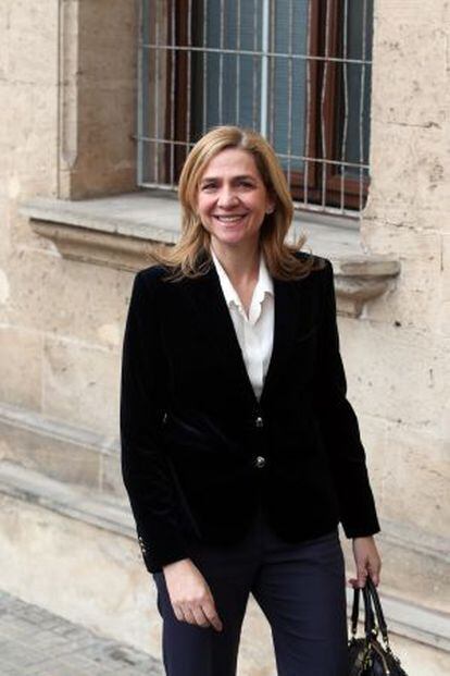 La infanta Cristina llega a los juzgados de Palma.