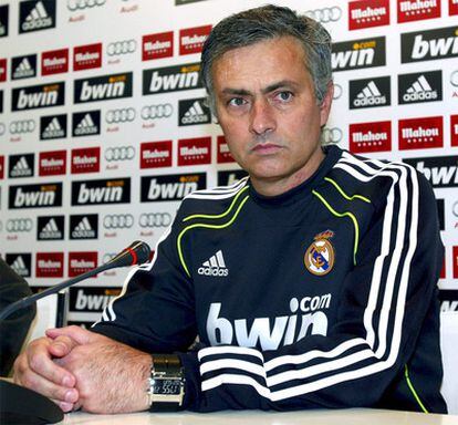 José Mourinho, en rueda de prensa.